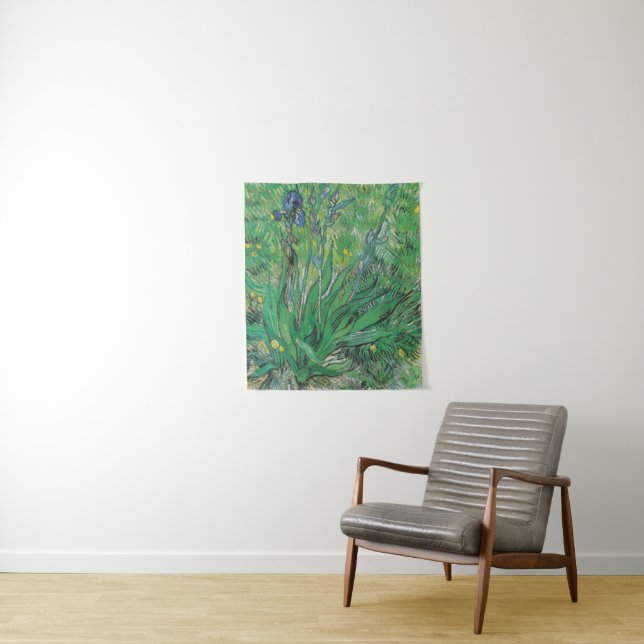 Vintage Van Gogh Iris  Tapestry (In Situ)