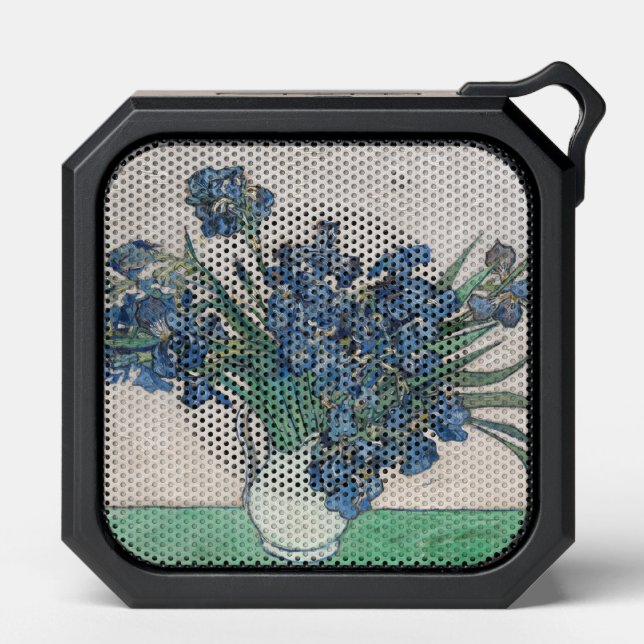 Vintage Van Gogh Irises Bluetooth Speaker (Front)