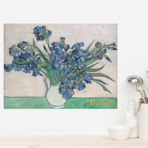 Vintage Van Gogh Irises Foil Prints
