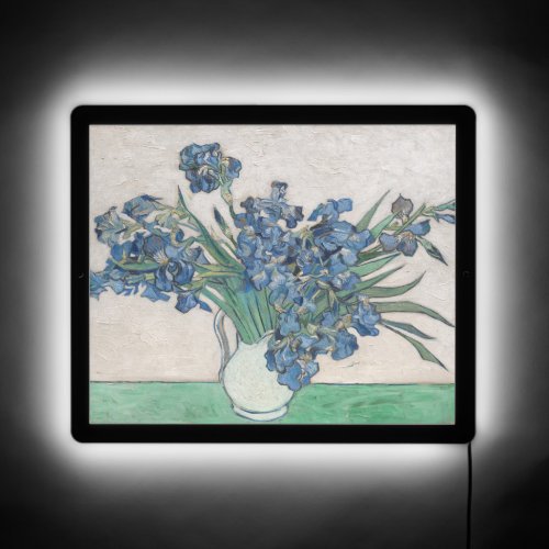 Vintage Van Gogh Irises LED Sign