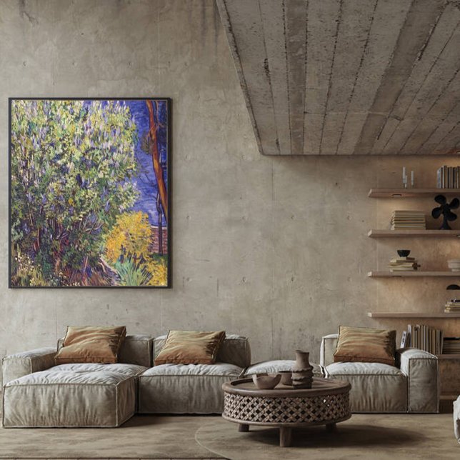 Vintage Van Gogh Lilac Bush Canvas Print (Creator Uploaded)