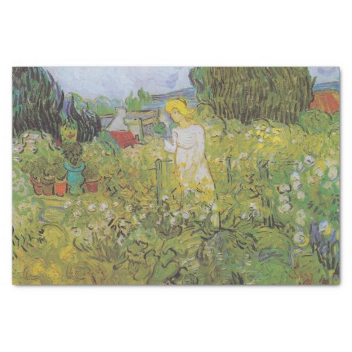 Vintage Van Gogh Marguerite Gachet in the Garden Tissue Paper