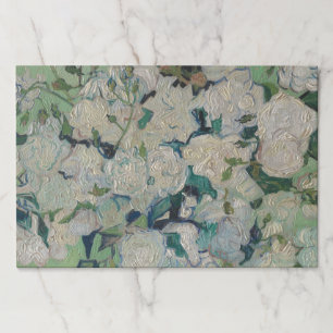 Vintage Van Gogh Painting Roses Paper Placemats