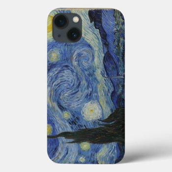 Vintage Van Gogh Starry Night Iphone 13 Case by clonecire at Zazzle