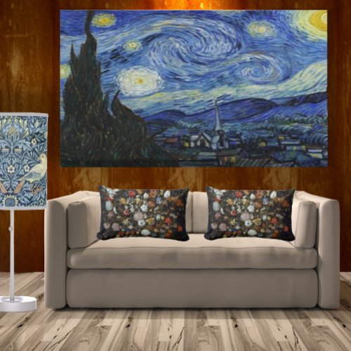Vintage Van Gogh The Starry Night   Canvas Print