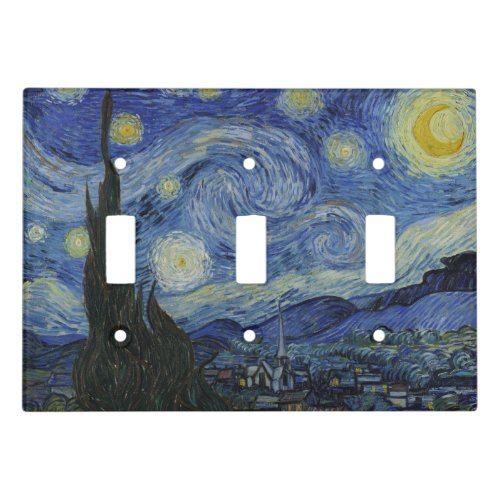 Vintage Van Gogh The Starry Night Light Switch Cover