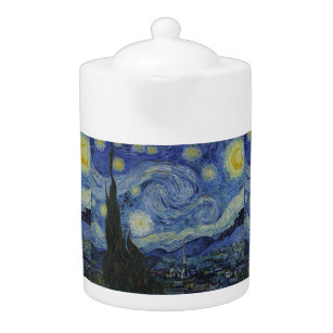 Vintage Van Gogh The Starry Night Teapot