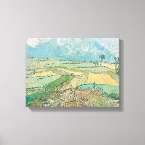 Vintage Van Gogh Wheat Fields after the Rain Canvas Print