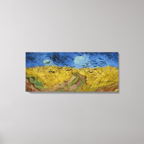 Vintage Van Gogh Wheatfield With Crows Canvas Print