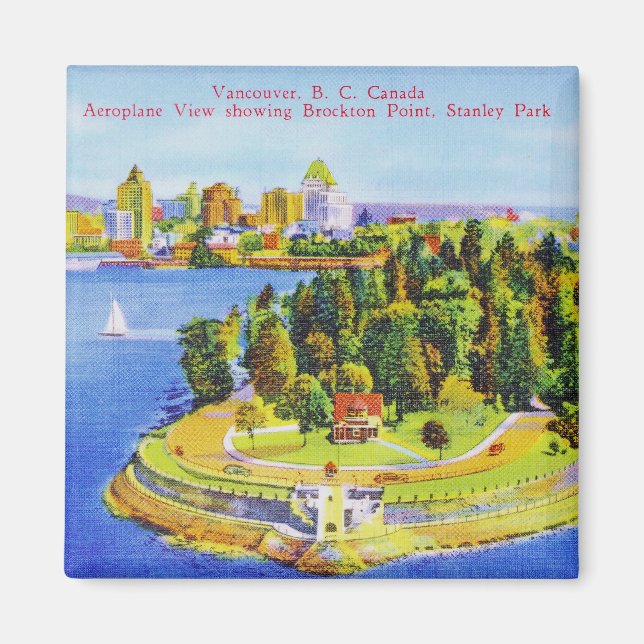 Vintage Vancouver Island Magnet (Front)