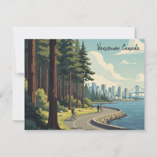 Vintage Vancouver Stanley Park Canada Travel Postcard