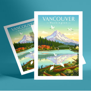 Vintage Vancouver Washington Postcard