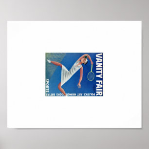 Vintage Vanity Fair Tennis Ad Poster