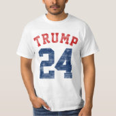 Vintage Varsity Donald Trump for President 2024 T-Shirt (Front)
