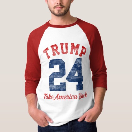 Vintage Varsity Pro Trump 45th President T_Shirt