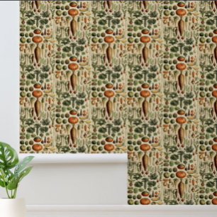 Vintage Vegetable Art by Adolphe Millot Pattern Wallpaper