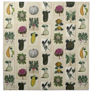 Vintage Vegetable Botanical Prints napkins