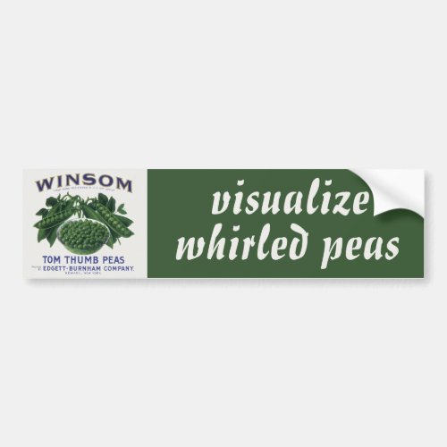 Vintage Vegetable Can Label Art Winsom Peas