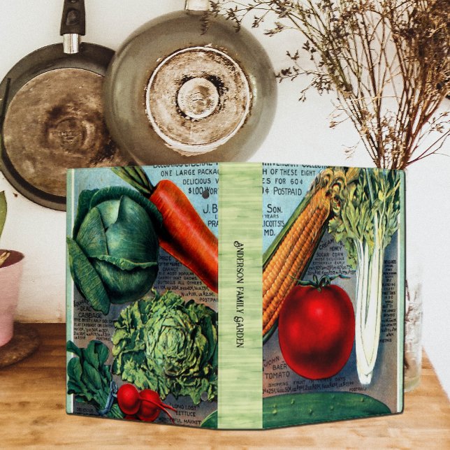 Vintage Vegetable Garden Art Mini Binder (Creator Uploaded)