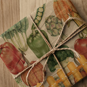 Vintage Vegetable Garden Tissue Paper