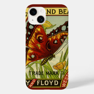 Vintage Vegetable Label Art, Butterfly Brand Beans Case-Mate iPhone 14 Case