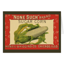 Vintage Vegetable Label Art, None Such Sugar Corn