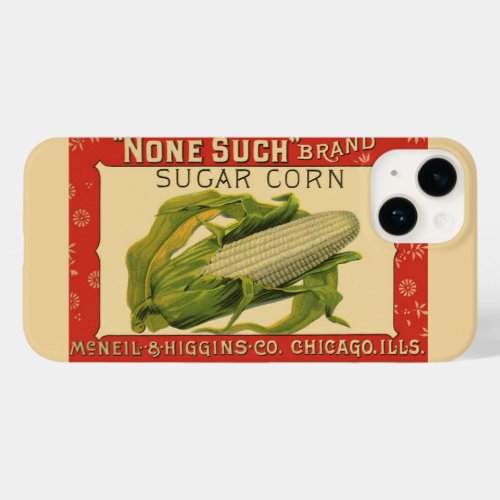 Vintage Vegetable Label Art None Such Sugar Corn Case_Mate iPhone 14 Case