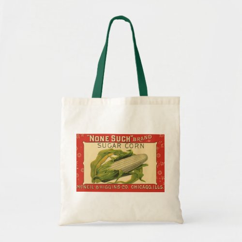 Vintage Vegetable Label Art None Such Sugar Corn Tote Bag