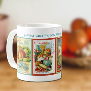 Vintage Vegetable Seed Packet Coffee Mug