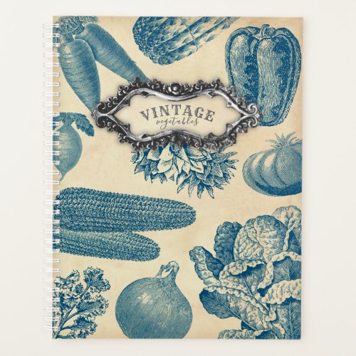 Vintage Vegetables 1800 Planner