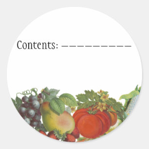 Vintage Vegetables Custom Seed Packet Labels