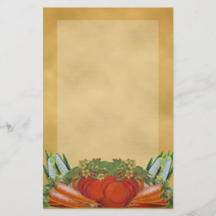 Vintage Vegetables Stationery -Lined