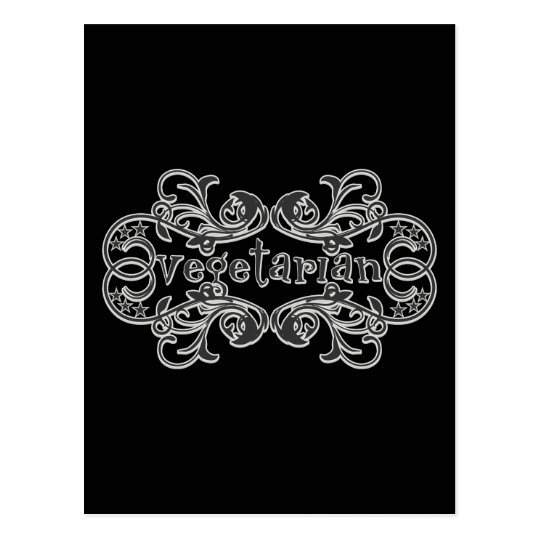 Vintage Vegetarian Postcard