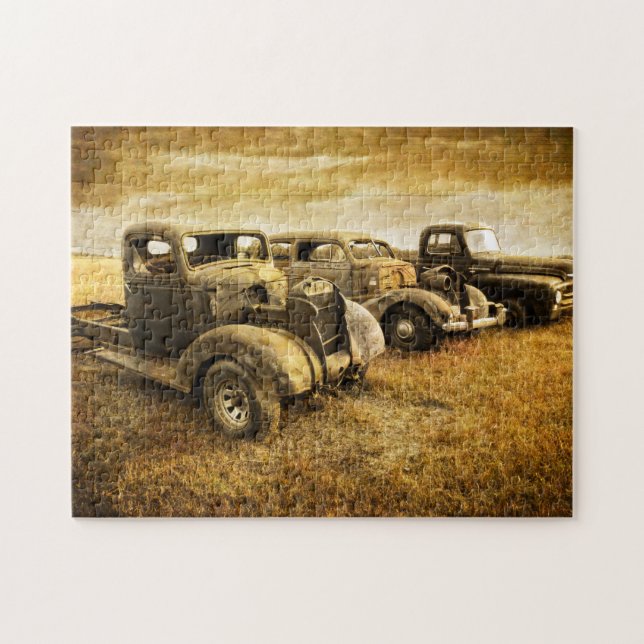 Vintage Vehicles Jigsaw Puzzle (Horizontal)