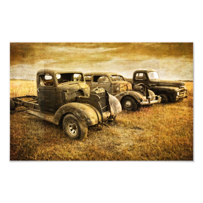 Vintage Vehicles Photo Print Zazzle
