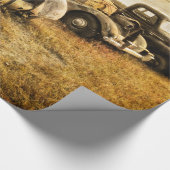 Vintage Vehicles Wrapping Paper (Corner)