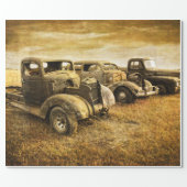 Vintage Vehicles Wrapping Paper (Flat)