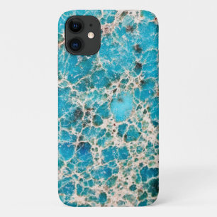 Vintage Veined Turquoise Design iPhone 11 Case