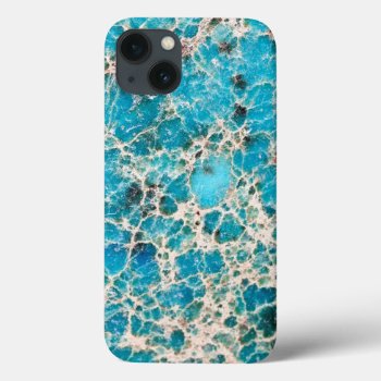 Vintage Veined Turquoise Design Iphone 13 Case by pjwuebker at Zazzle