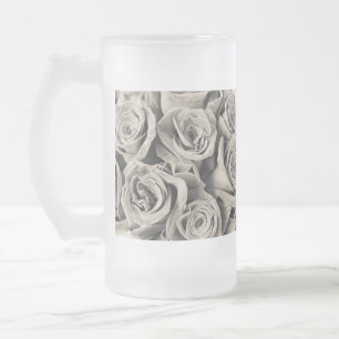 Vintage Velvet Beauty Frosted Glass Beer Mug