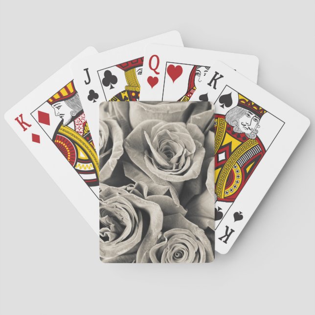 Vintage Velvet Beauty Poker Cards (Back)