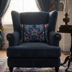 Vintage Velvet Blossoms: Gothic-inspired elegance Accent Pillow