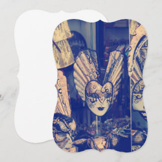 Vintage Venetian Carnival Mask Invitation
