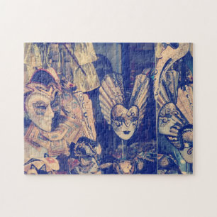 Vintage Venetian carnival masks Jigsaw Puzzle