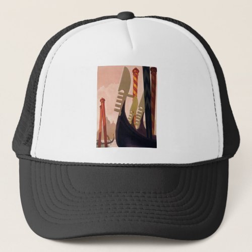 Vintage Venezia Gondolas Trucker Hat