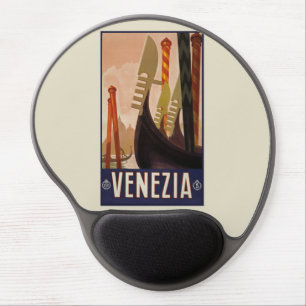 Vintage Venezia Poster - Italy Gel Mouse Pad