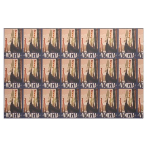 Vintage Venezia (Venice) Italy customizable fabric