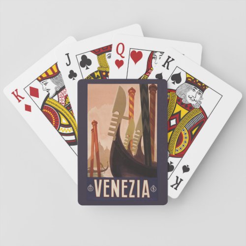 Vintage Venezia Venice Italy playing cards