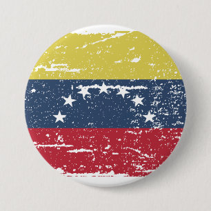 Vintage Venezuela Flag Pinback Button