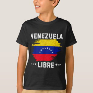 Vintage Venezuela Libre 2026 Venezuela Flag T-Shirt